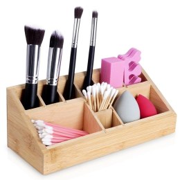 Organizer na Kosmetyki Bambusowy 23 x 9 x 8,5 cm ELEGANZA 10 Przegródek