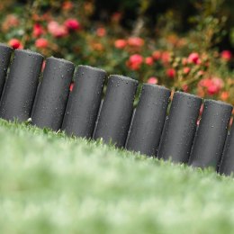 Palisada Obrzeże Ogrodowa Grafitowa Plastikowa Dekoracyjna VILDE 250 cm