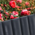 Palisada Obrzeże Ogrodowa Grafitowa Plastikowa Dekoracyjna VILDE 250 cm