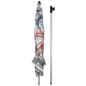 Parasol Plażowy Regulowany 180 cm VILDE Składany z Torbą UPF 50+