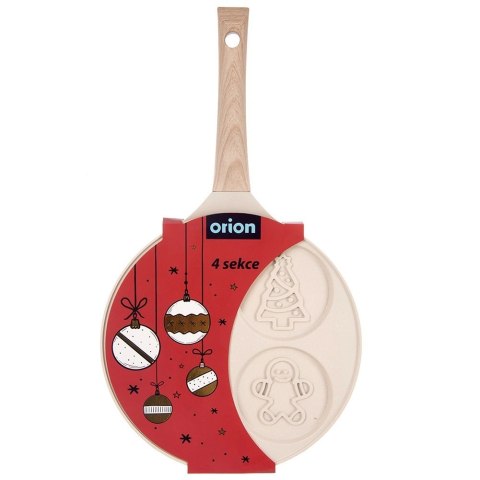 Patelnia 4 Otwory Jajka Placki Choinka Granit Indukcja 26 cm ORION