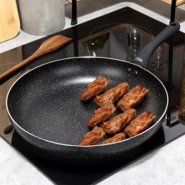 Patelnia Granitowa 32 cm Black Line Indukcja Gaz Non-stick VILDE