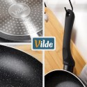 Patelnia Granitowa 32 cm Black Line Indukcja Gaz Non-stick VILDE