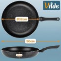 Patelnia Granitowa 32 cm Black Line Indukcja Gaz Non-stick VILDE