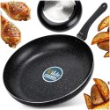 Patelnia Granitowa 32 cm Black Line Indukcja Gaz Non-stick VILDE