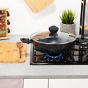 Patelnia Granitowa Nieprzywierająca Głęboka Gaz Indukcja ORION 28 cm 3,5l