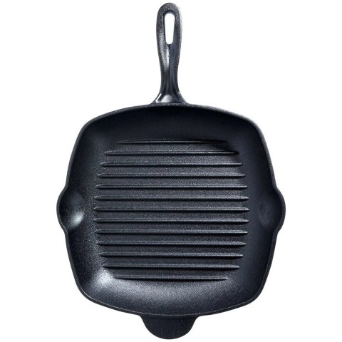 Patelnia Indukcja Gaz do Grillowania Żeliwna Kwadratowa VILDE 28 x 28 cm