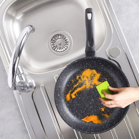 Patelnia Indukcja Granitowa Nieprzywierająca Solidna Trwała ORION 28 cm