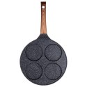 Patelnia do Jajek Placków Pancakes Granitowa 4 Otwory Solidna VILDE 26 cm