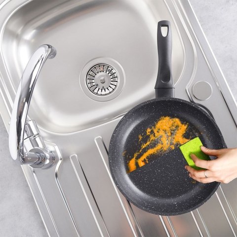 Patelnia Nieprzywierająca Granitowa na Indukcję Gaz do Smażenia ORION 24 cm