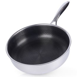 Patelnia Stalowa Głęboka 26 cm ORION Nieprzywierająca do Piekarnika