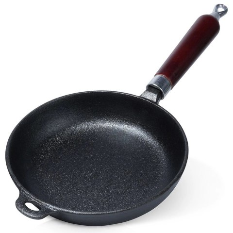 Patelnia Żeliwna Indukcja Gaz Grillowa na Ognisko Solidna Trwała VILDE 20cm
