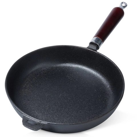 Patelnia Żeliwna Indukcja Gaz Grillowa na Ognisko Solidna Trwała VILDE 24cm