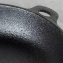 Patelnia Żeliwna Indukcja Gaz Grillowa na Ognisko Solidna Trwała VILDE 24cm