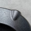 Patelnia na Gaz Indukcja Żeliwna z Nakładką Silikonową Solidna VILDE 20 cm