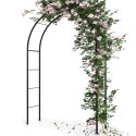 Pergola Ogrodowa Dekoracyjna Łuk Drabinka Metalowa Solidna VILDE 145x235 cm