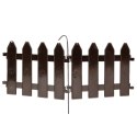 Płotek Ogrodowy Brązowy Palisada Obrzeże VILDE 20x15 cm 10 szt.