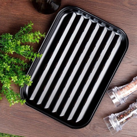 Płyta blacha ruszt tacka na grilla grill grillowa perforowana ruszt stalowy