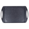 Płyta do Grillowania Granitowa Ryflowana Nieprzywierająca Grande 42x27 cm