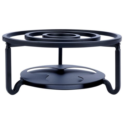 Podgrzewacz pod Dzbanek do Herbaty Kawy Metalowy Czarny Trwały VILDE 16,5cm