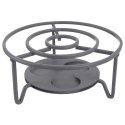 Podgrzewacz pod Dzbanek do Herbaty Metalowy Szary 16,5 cm ORION