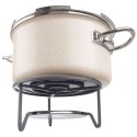 Podgrzewacz pod Dzbanek do Herbaty Metalowy Szary 16,5 cm ORION