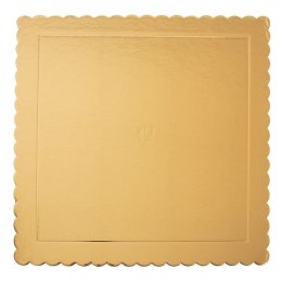 Podkład pod Tort Kwadrat Złoty 34 x 34 cm ORION Gruba Tektura
