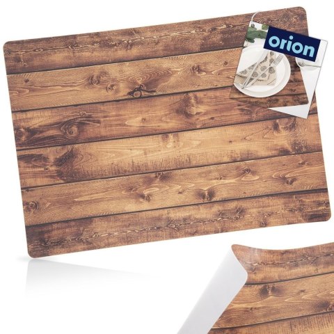 Podkładka na Stół Wzór Deska Ciemna 43 x 30 cm ORION Mata PCV