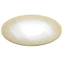 Podstawka Lustrzana Brokatowa pod Świece 15 cm VILDE Szkło Złote