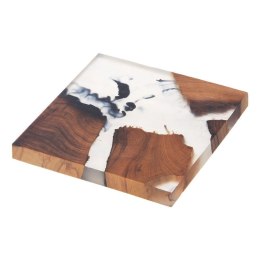 Podstawka pod Kubek Drewniana RIVER 8 x 8 cm ORION Akacja Żywica