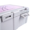 Pojemnik Lunchbox Dzielony Zestaw Sztućce 1 L ORION z Klipsami 18 x 14 cm