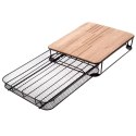 Pojemnik na Kapsułki do Kawy Metalowy 30,5 x 24 x 6,5 cm ORION Czarny Loft