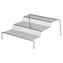 Półka Kuchenna Metalowa 3 Poziomy Szara 28 x 26 cm SG Antypoślizgowe