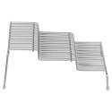 Półka Kuchenna Metalowa 3 Poziomy Szara 28 x 26 cm SG Antypoślizgowe