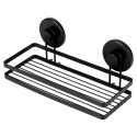 Półka pod Prysznic Ścienna Metalowa Czarna BATHROOM SOLUTIONS 25x10x8,5 cm
