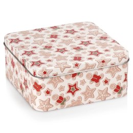 Puszka na Ciastka Świąteczna Zielona 15 x 15 cm na Prezent ORION Xmas