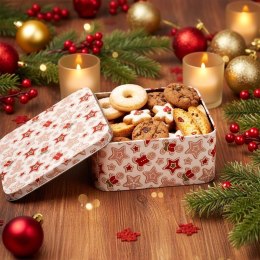 Puszka na Ciastka Świąteczna Zielona 15 x 15 cm na Prezent ORION Xmas