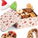 Puszka na Ciastka Świąteczna Zielona 15 x 15 cm na Prezent ORION Xmas
