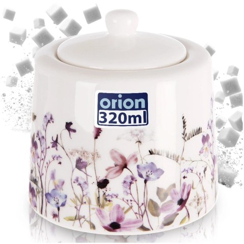 Cukiernica Porcelanowa z Pokrywką Louka 320 ml Polne Kwiaty ORION