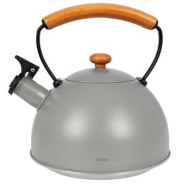 Czajnik z Gwizdkiem Stalowy Nierdzewny Szary Dekoracyjny ORION 2,9 L