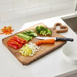 Deska do Krojenia Serwowania 45 cm Drewno Mango Uchwyt Serce