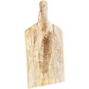 Deska do Krojenia Serwowania Przekąsek Drewniana Solidna VILDE 50,5x24,5 cm