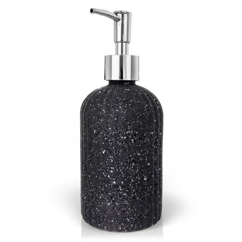 Dozownik do Mydła ORION 450 ml Szklany Szary Imitacja Marmuru z Pompką