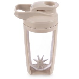 Shaker Treningowy z Kulą Tritan Szczelny 700 ml Beżowy ORION