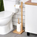 Stojak na Papier Toaletowy Drewniany Bambusowy Stabilny Solidny VILDE 70 cm