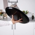 Taca do Serwowania Kelnerska Antypoślizgowa Czarna Okrągła VILDE 35 cm