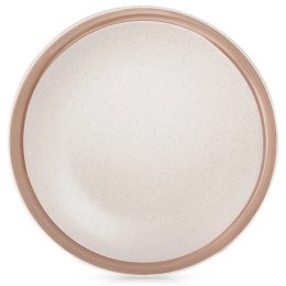 Talerz Deserowy Ceramiczny Beżowy NAVA ARTHENA 20,5 cm Zmywarka