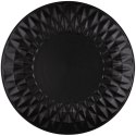 Talerz Deserowy Ceramiczny Czarny NAVA SOHO 20 cm Tłoczony Zmywarka