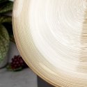 Talerz Obiadowy Płytki Szklany Złoty Dekoracyjny Ozdobny VILDE 32,5 cm