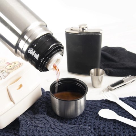 Termos Stalowy 500 ml ORION Klasyczny Srebrny do Kawy i Herbaty